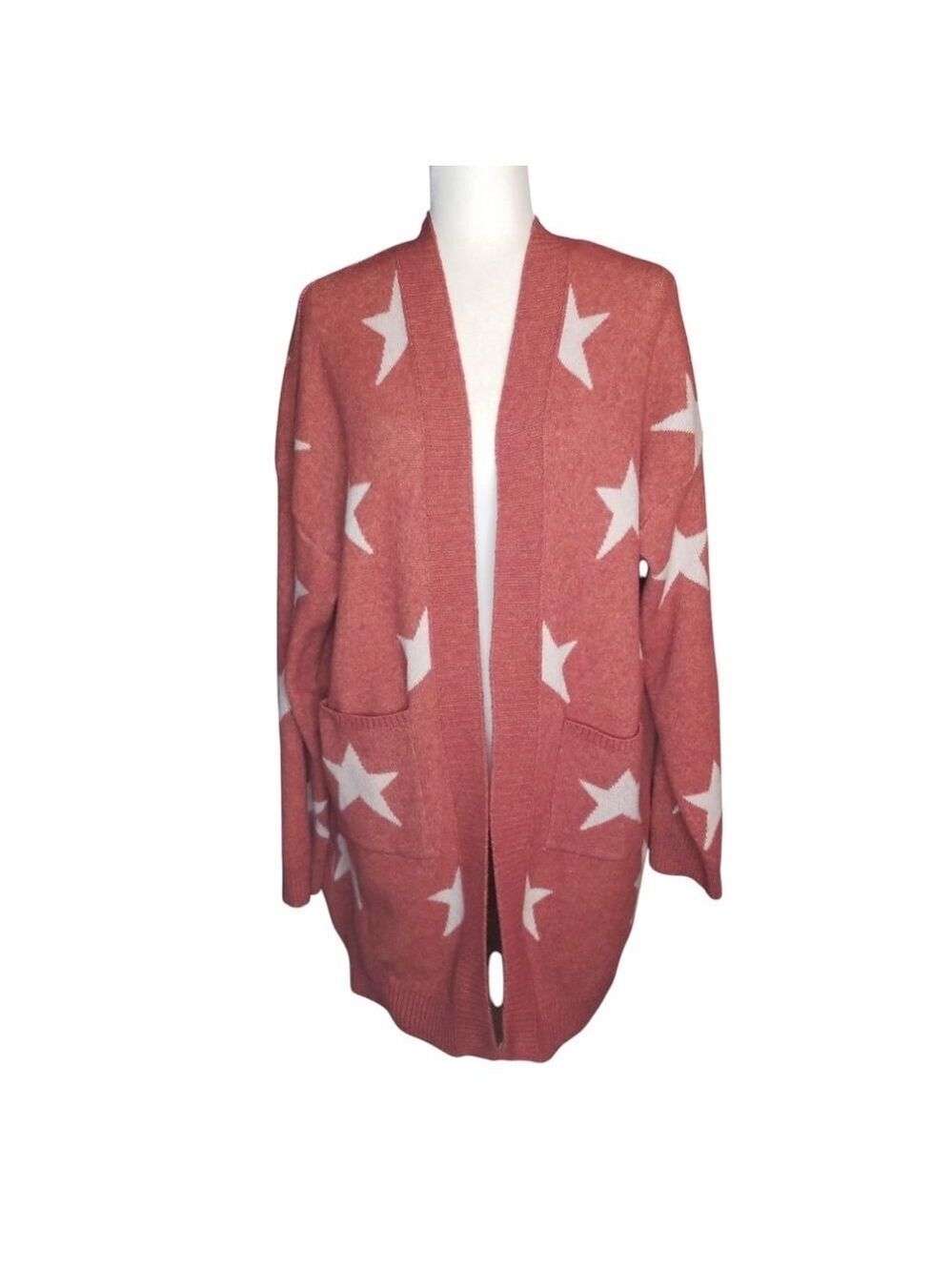 Debut Open Cardigan Relaxed Fit With Pockets Size 3XL